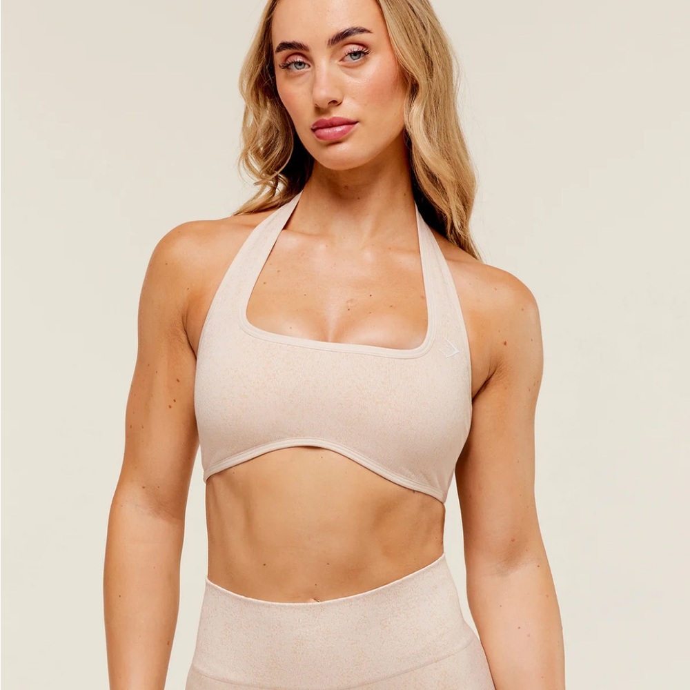 Gymshark Adapt Fleck x Whitney Halterneck Sports Bra